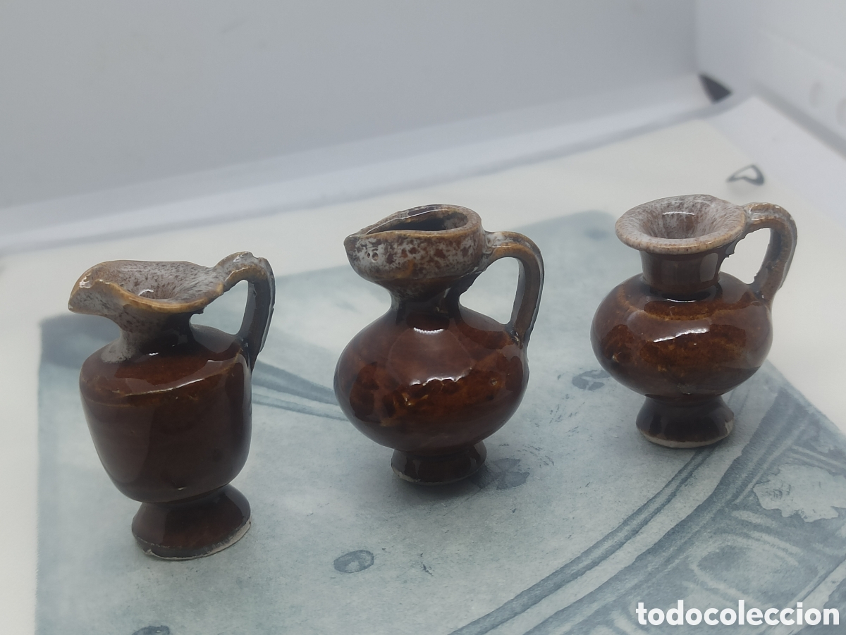 Antig&uuml;edades: Lote de 3 Jarras en miniatura - Foto 1