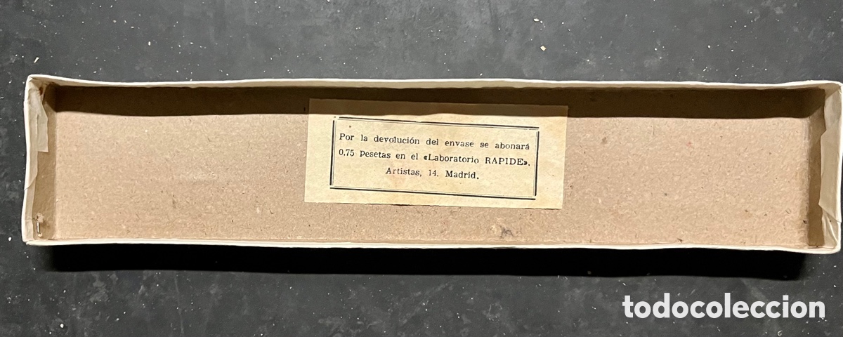 Antig&uuml;edades: Antigua botella RAPIDE suero glocusado - Foto 4