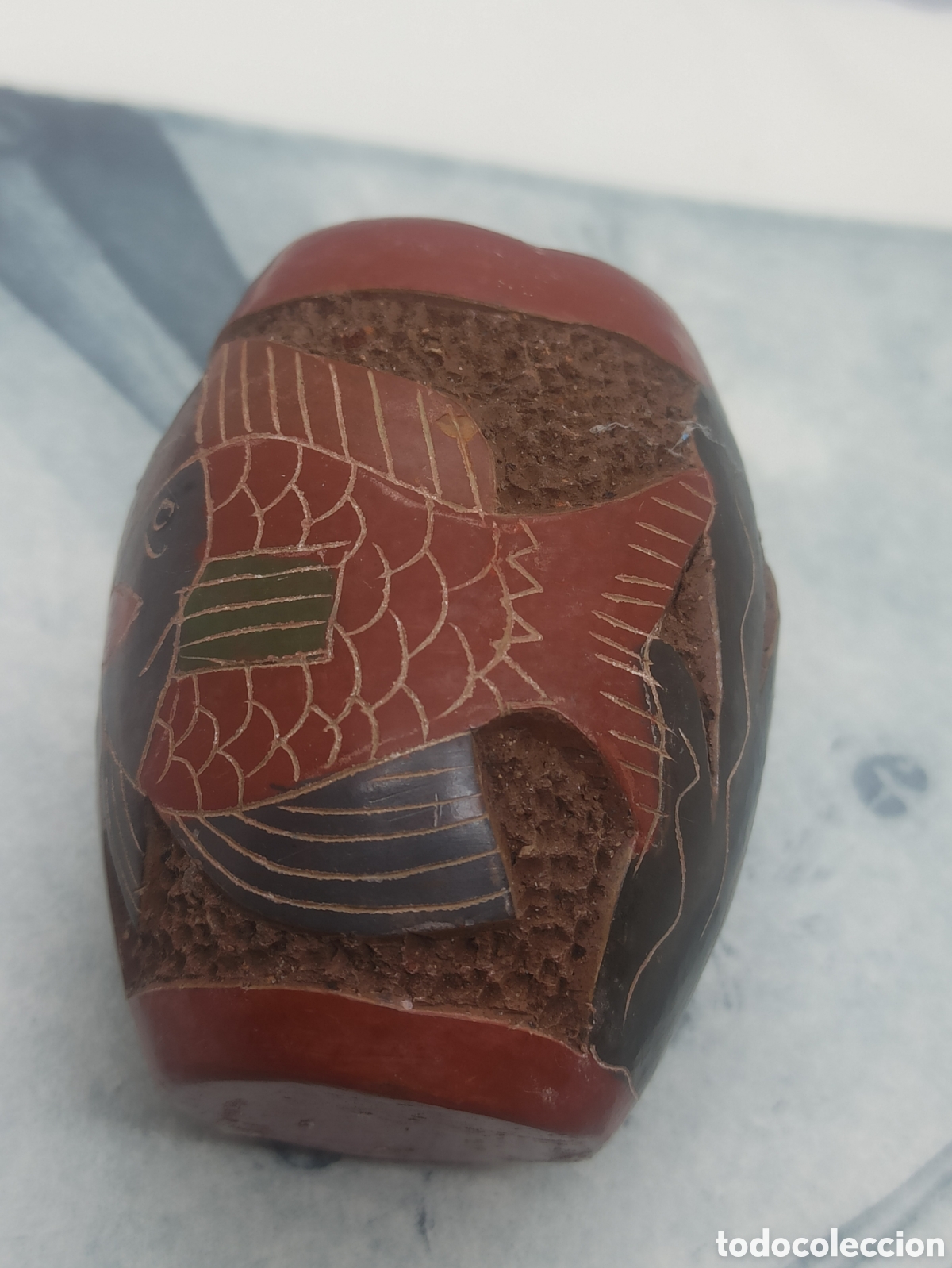 Antig&uuml;edades: Peque&ntilde;o objeto cer&aacute;mica peces - Foto 1