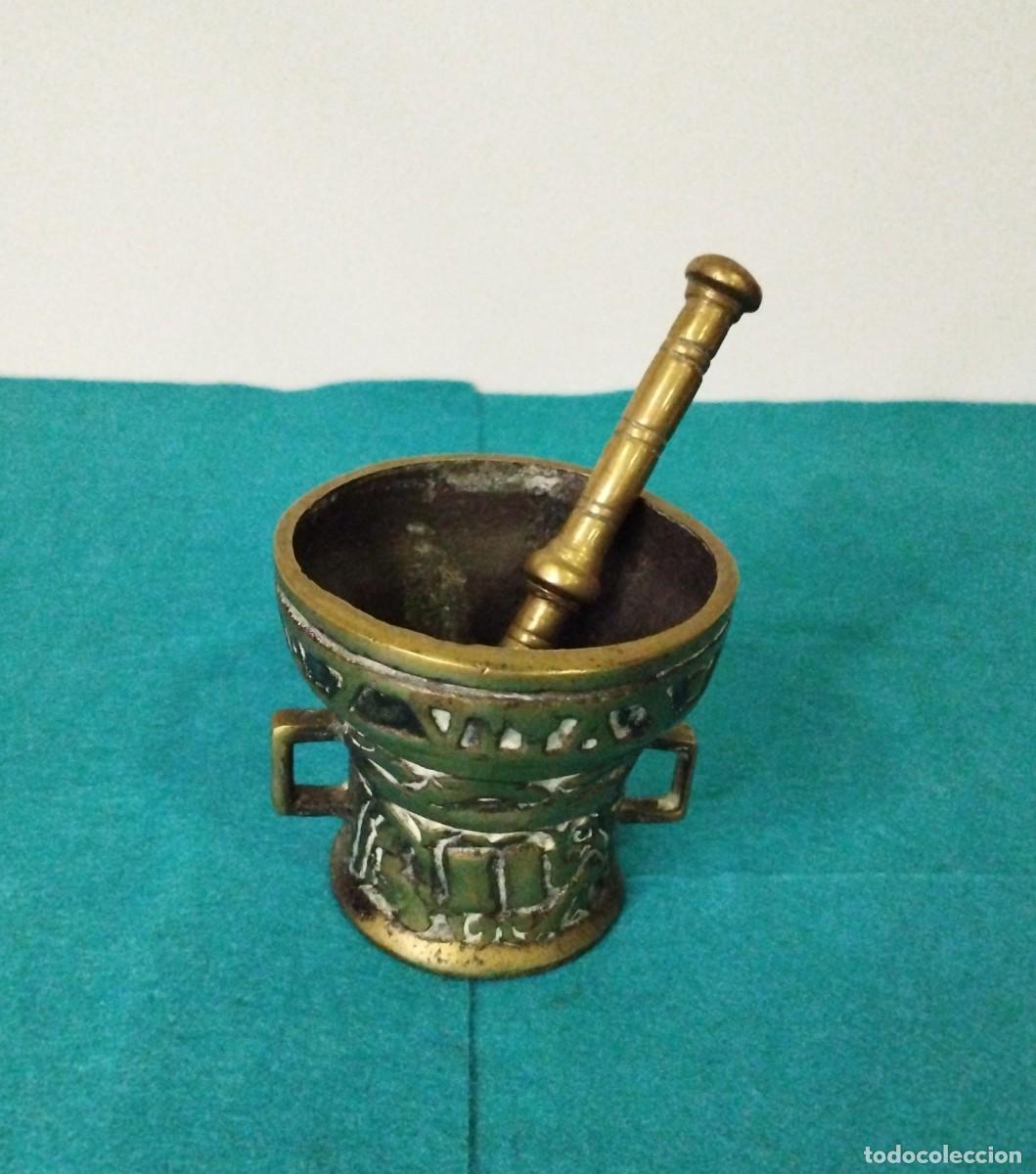 Antig&uuml;edades: Almirez-Mortero de Bronce con Asas / Bronze Mortar // jrsanchezantiques - Foto 4