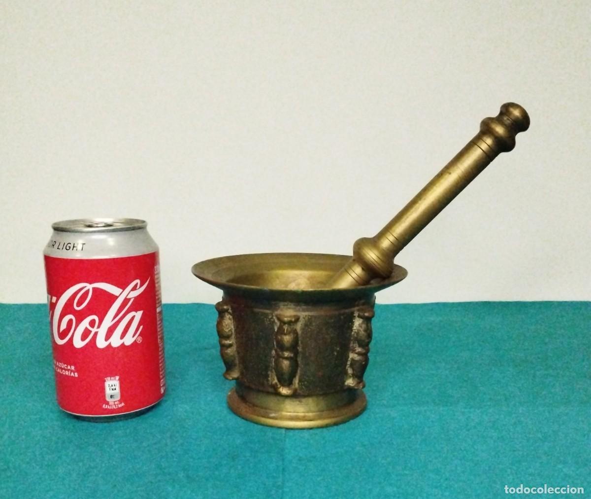 Antig&uuml;edades: Almirez-Mortero de Bronce Mate &rdquo;Columnas&rdquo; / Bronze Mortar // jrsanchezantiques - Foto 3