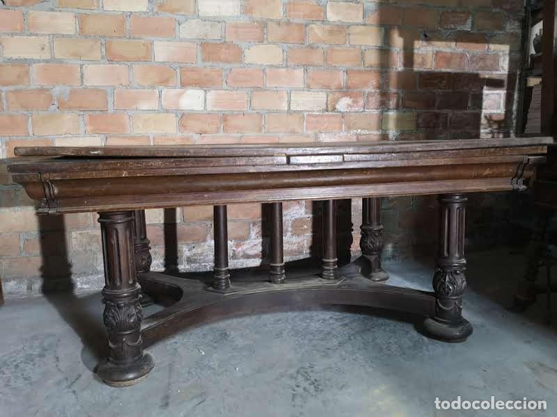 Antig&uuml;edades: Mesa antigua tallada - Foto 1