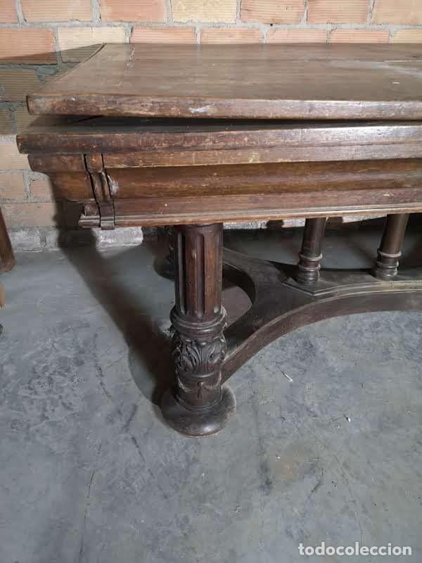 Antig&uuml;edades: Mesa antigua tallada - Foto 7