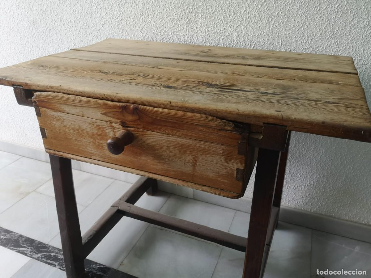 Antig&uuml;edades: Mesa tocinera antigua - Foto 2