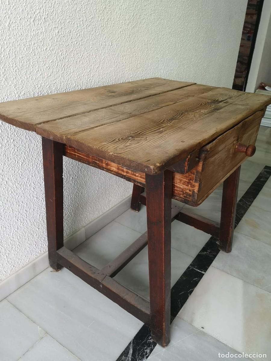 Antig&uuml;edades: Mesa tocinera antigua - Foto 3
