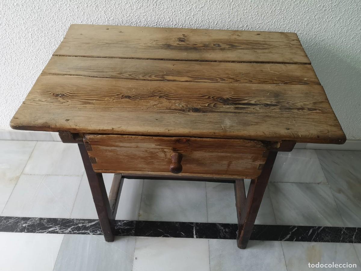 Antig&uuml;edades: Mesa tocinera antigua - Foto 4