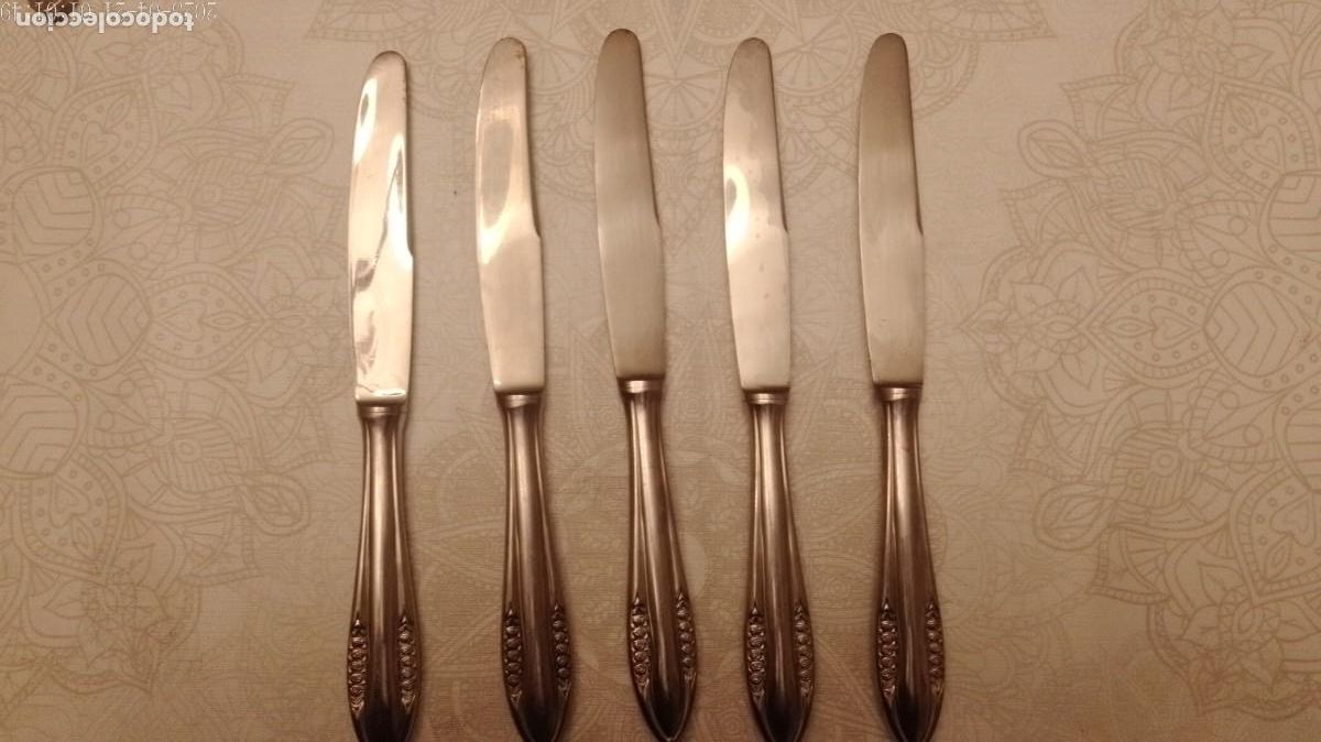 Antig&uuml;edades: 5 Cuchillos de acero inoxidable Medianos