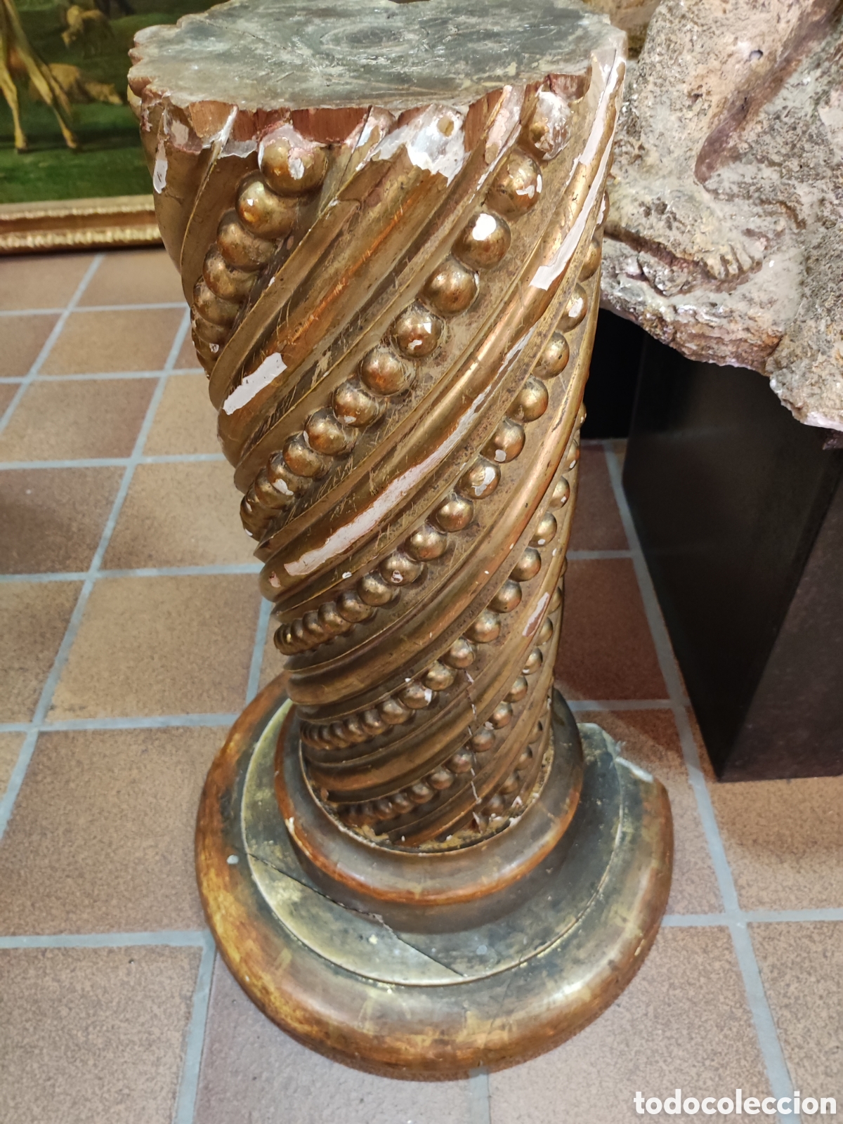 Antig&uuml;edades: Soporte de columna - Foto 1