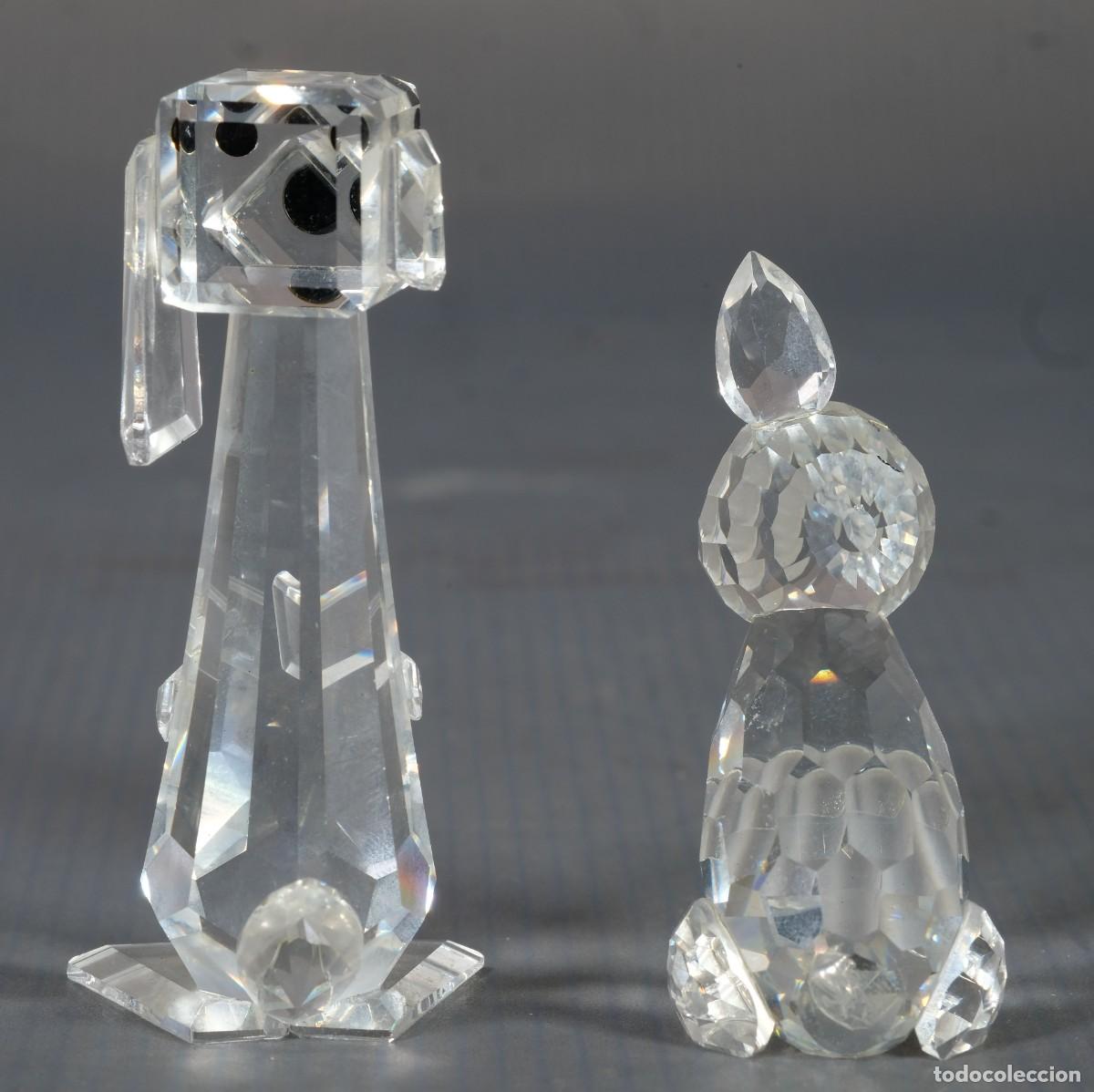 Antig&uuml;edades: 3 perros en cristal de Swarovski - Foto 4