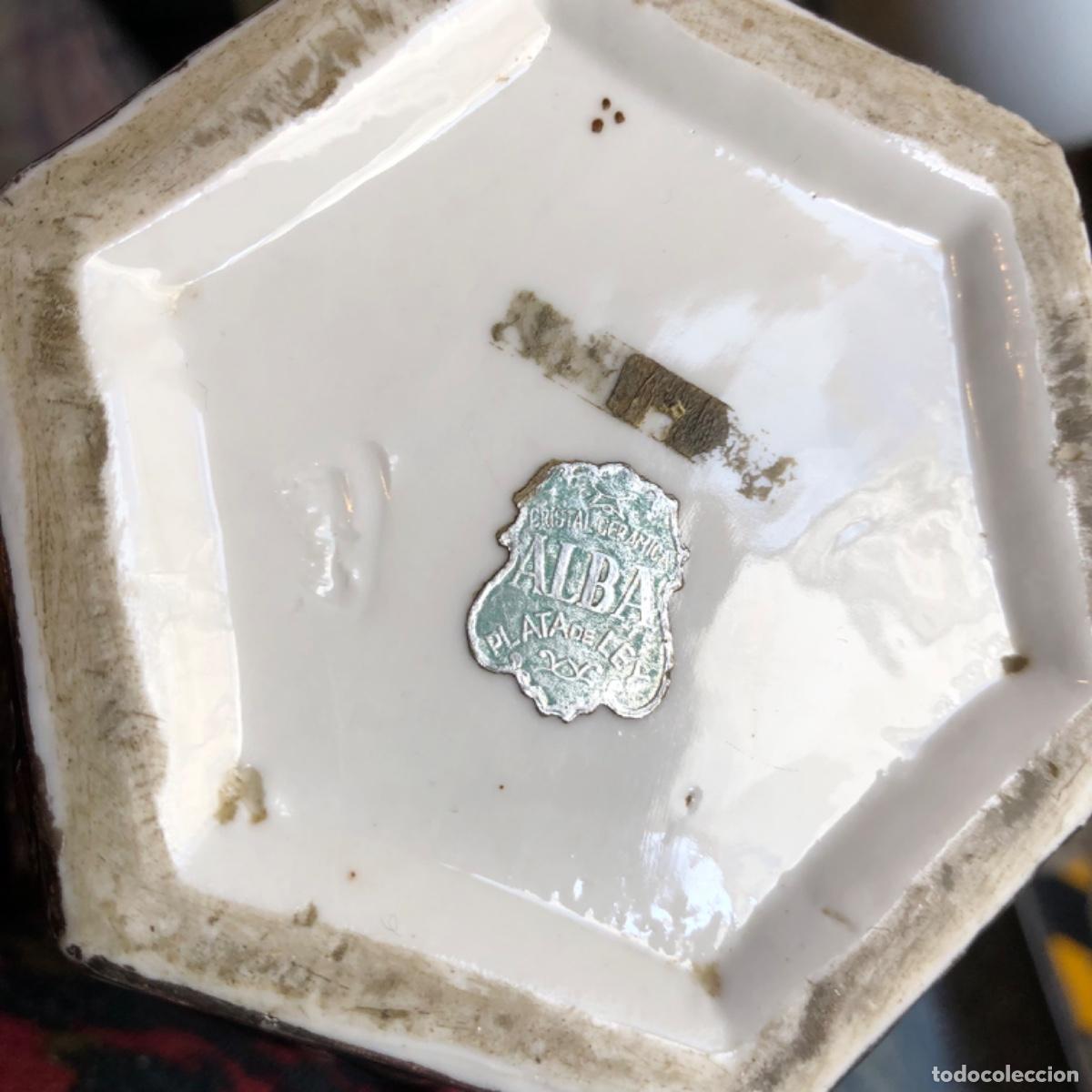 Antig&uuml;edades: Jarr&oacute;n Con ba&ntilde;o de plata marca Alba - Foto 4