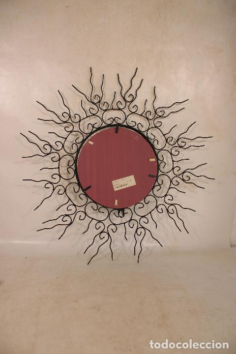 Antig&uuml;edades: espejo sol de forja - Foto 2