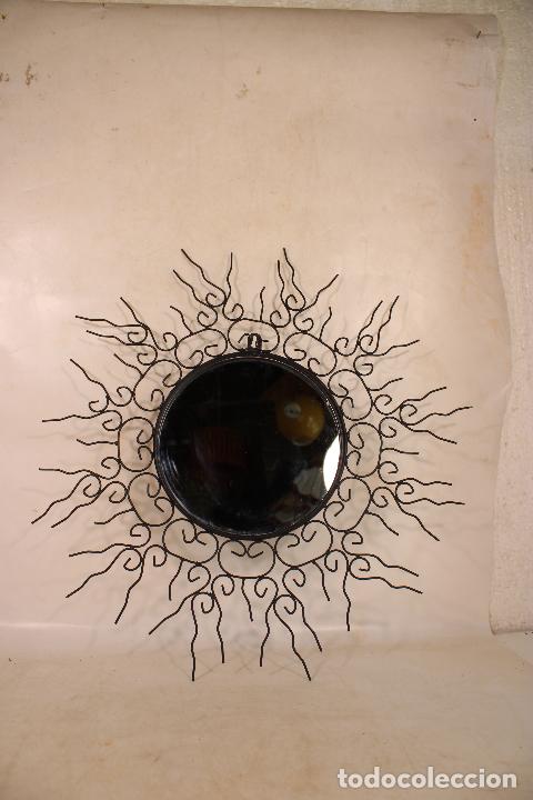 Antig&uuml;edades: espejo sol de forja - Foto 3