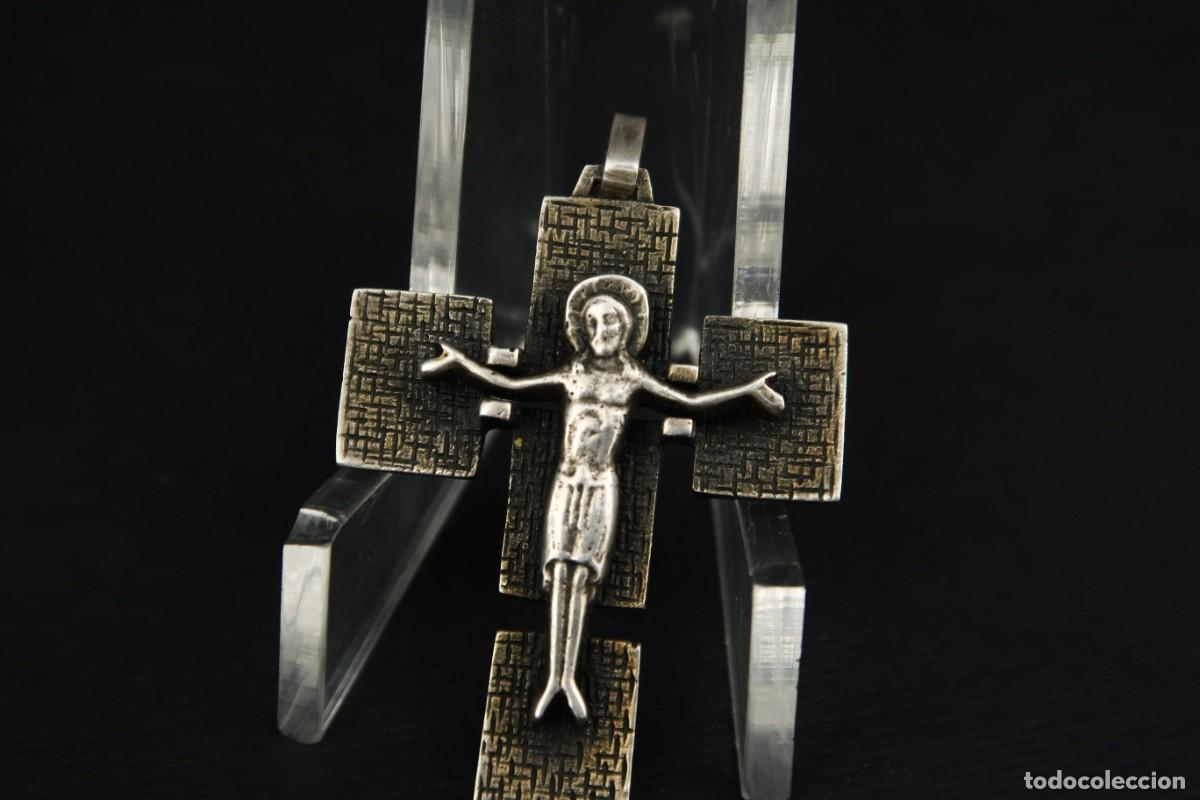 Antig&uuml;edades: Antiguo Crucifijo de Plata - Foto 3