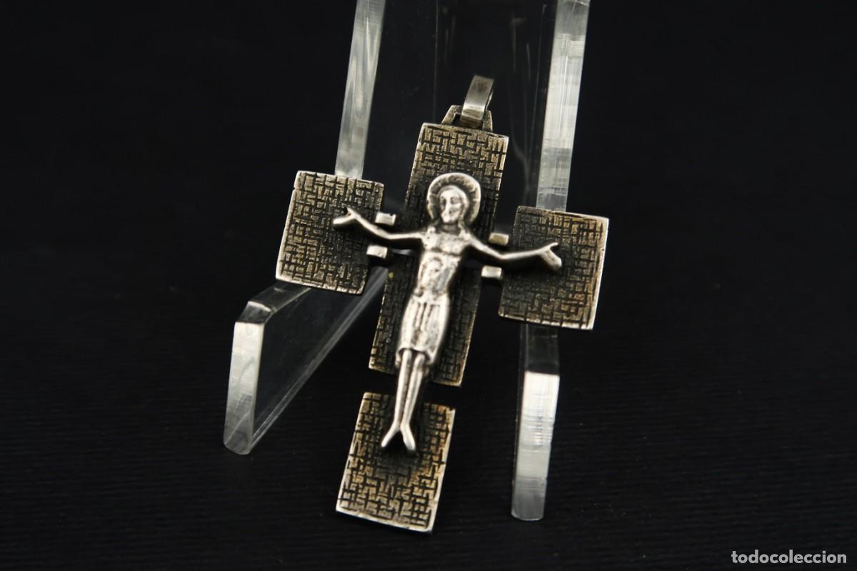Antig&uuml;edades: Antiguo Crucifijo de Plata - Foto 4