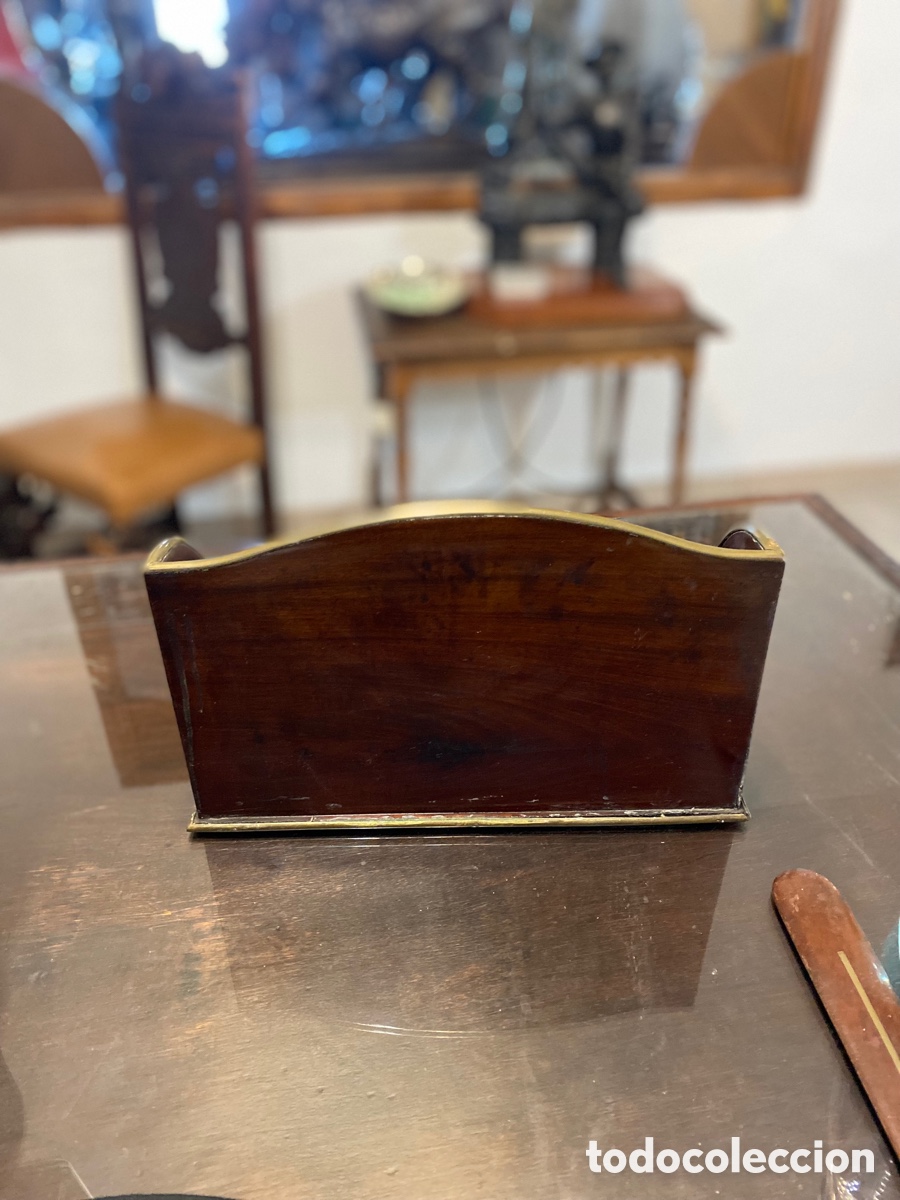 Antig&uuml;edades: GUARDA CARTAS DE CAOBA - Foto 7