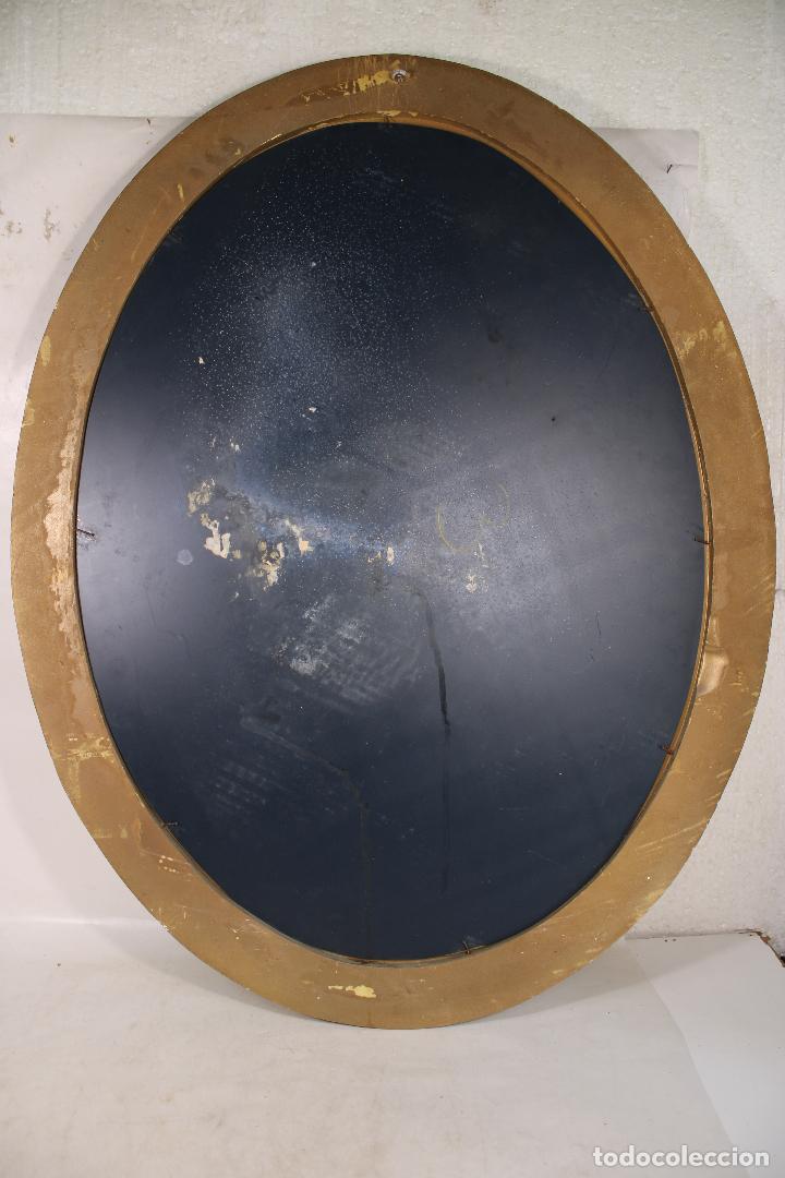 Antig&uuml;edades: espejo oval dorado - Foto 6