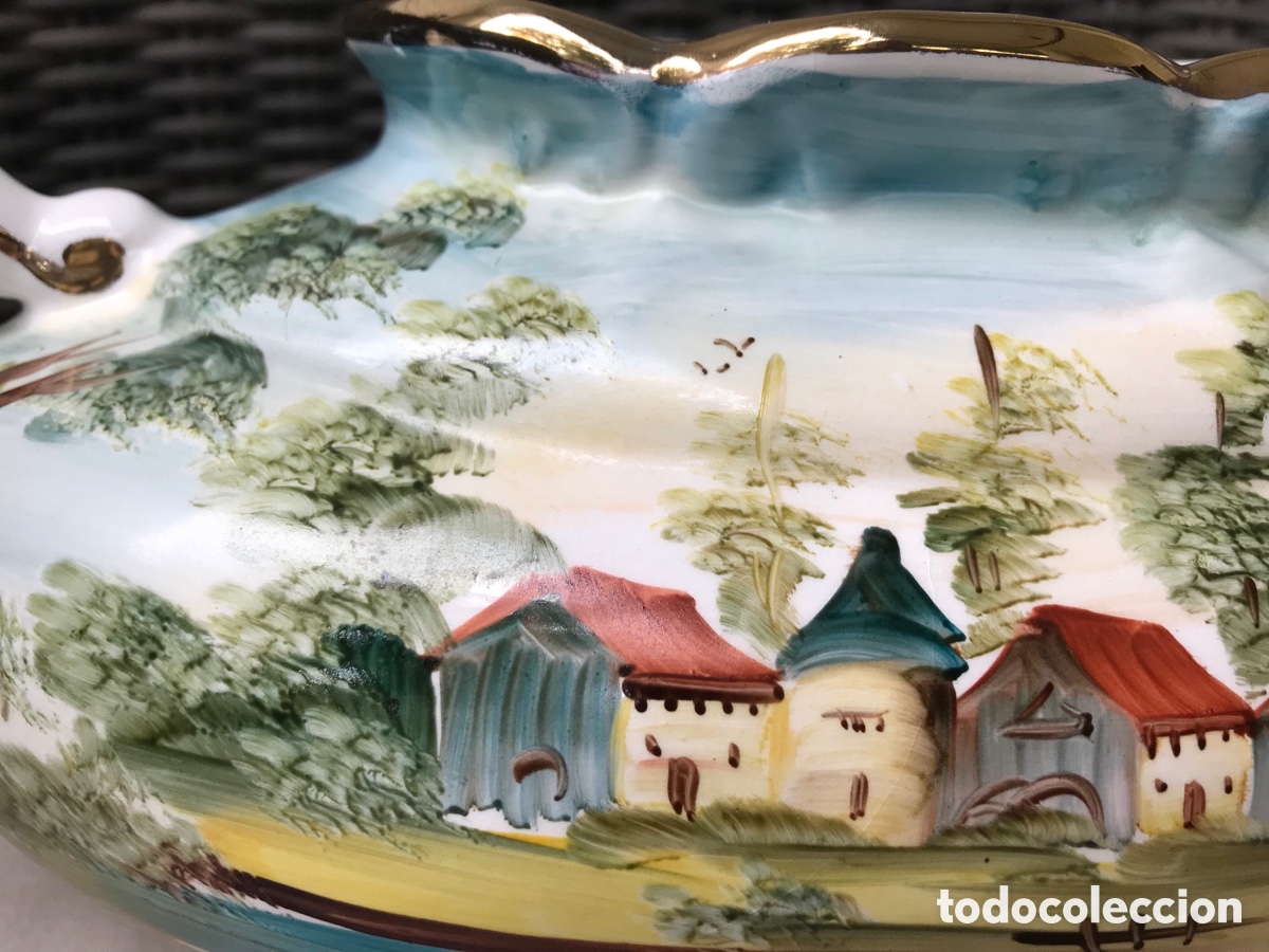 Antig&uuml;edades: Sopera vintage pintada a mano - Foto 6