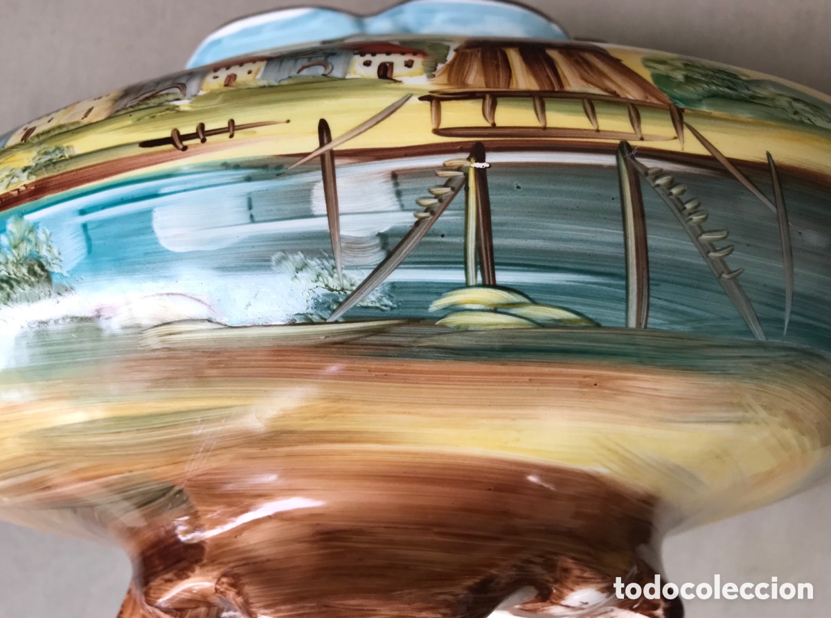 Antig&uuml;edades: Sopera vintage pintada a mano - Foto 14