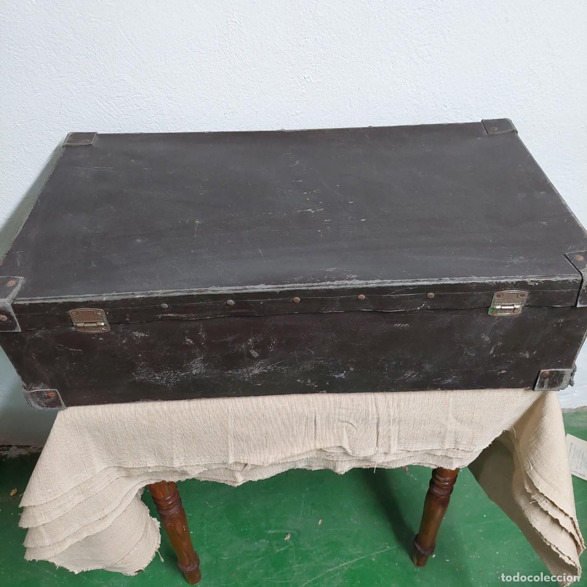 Antig&uuml;edades: Antigua maleta de carton&eacute; - Foto 7