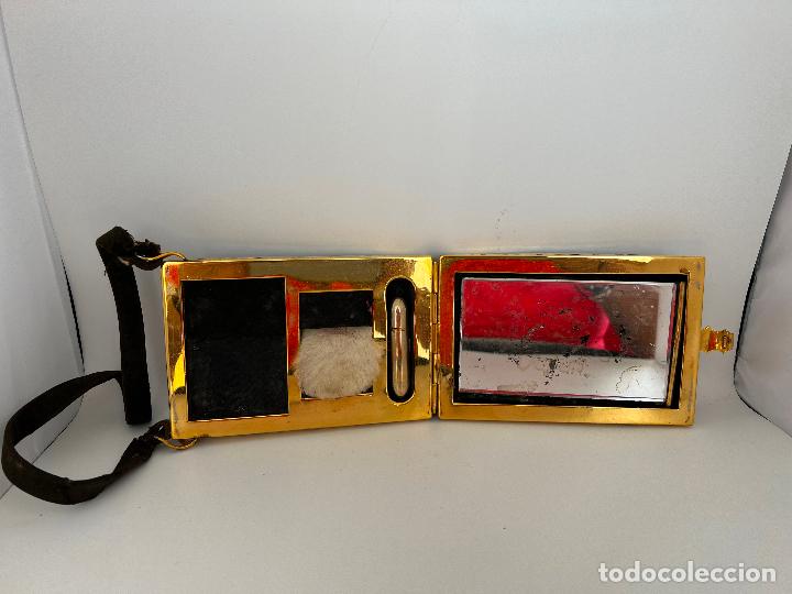 Antig&uuml;edades: POLVERA ANTIGUA BOLSO SIMIL CAREY - Foto 4