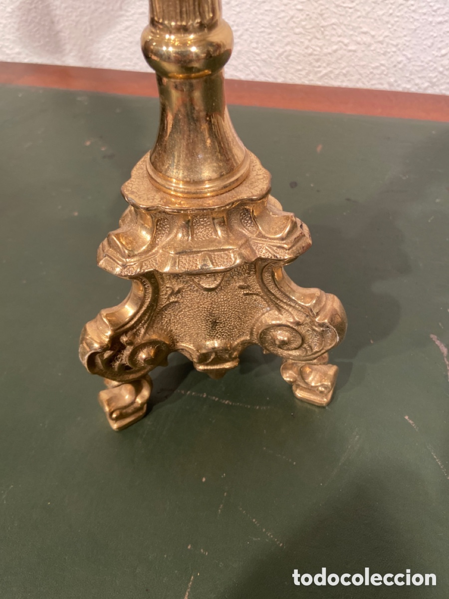 Antig&uuml;edades: Candelabro bronce grande - Foto 2