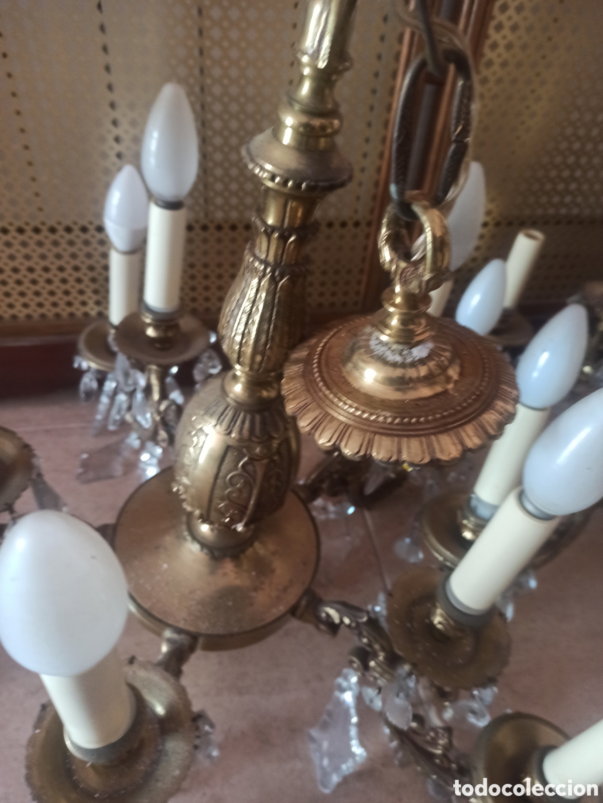 Antig&uuml;edades: Lamparas de bronze antiguas - Foto 2