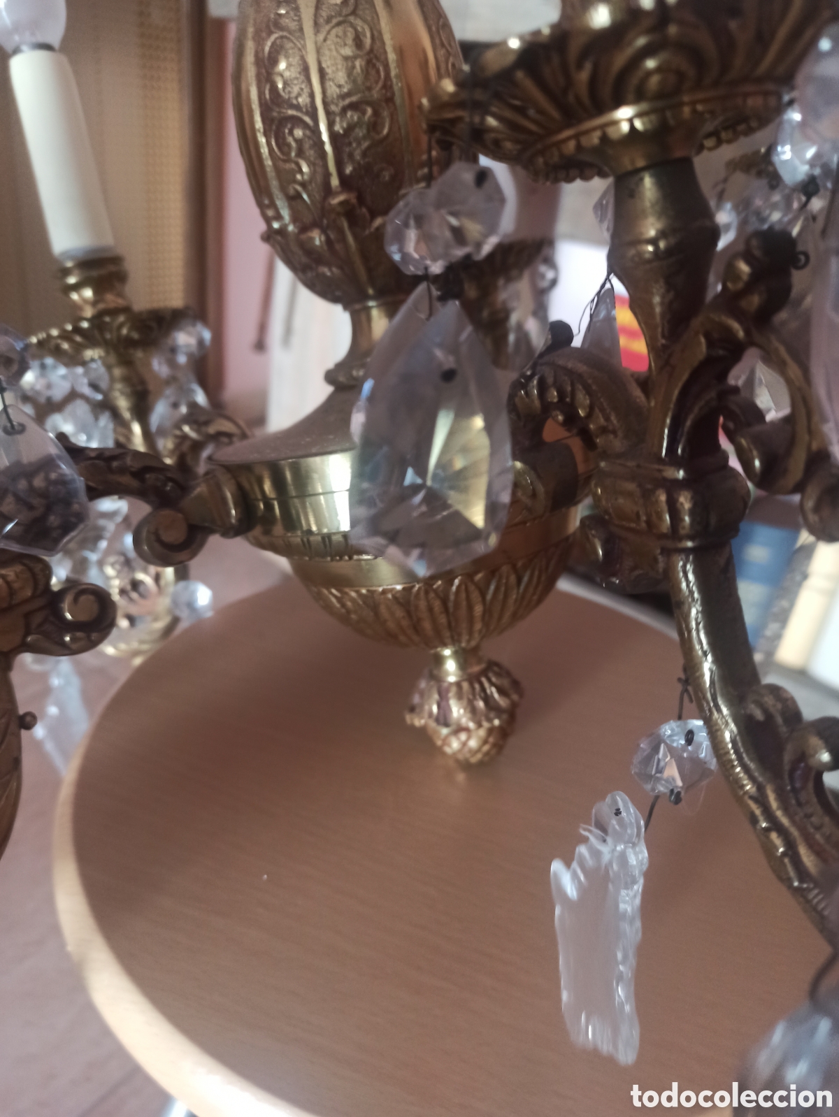 Antig&uuml;edades: Lamparas de bronze antiguas - Foto 6