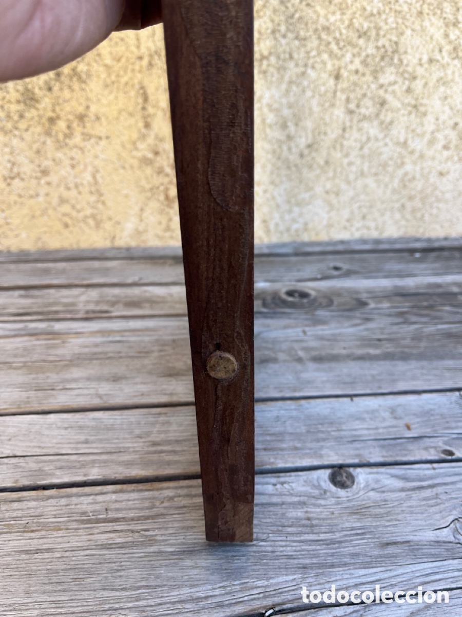 Antig&uuml;edades: Marco antiguo en madera de caoba barnizado. - Foto 6
