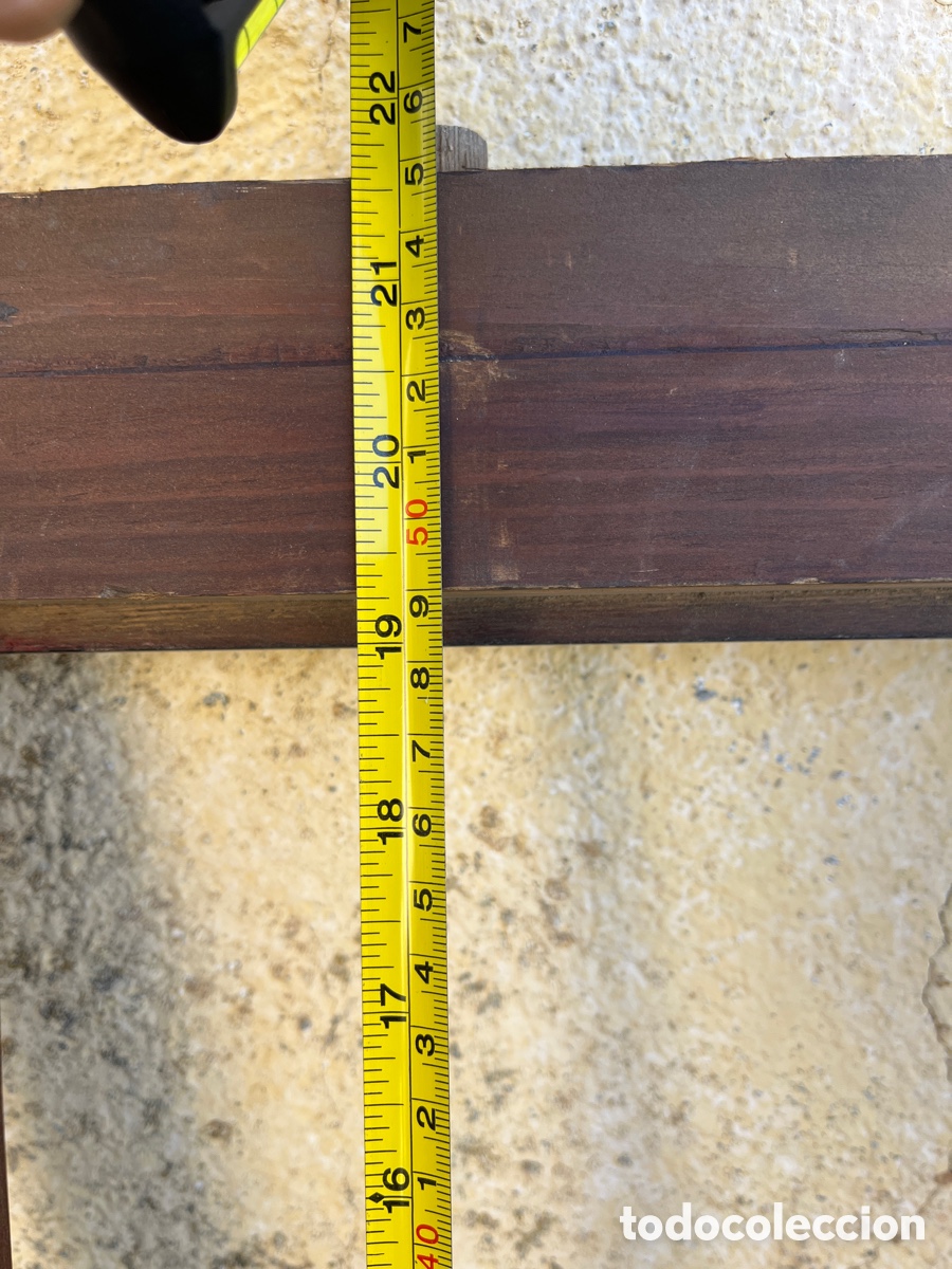 Antig&uuml;edades: Marco antiguo en madera de caoba barnizado. - Foto 8