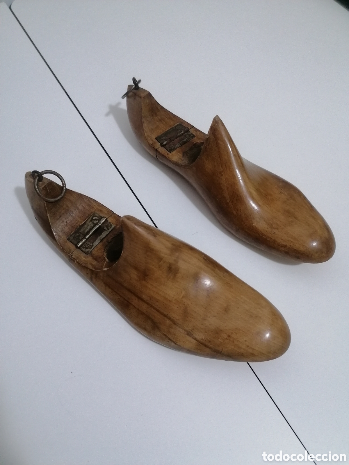 Antig&uuml;edades: Moldes de madera para zapatos - Foto 2