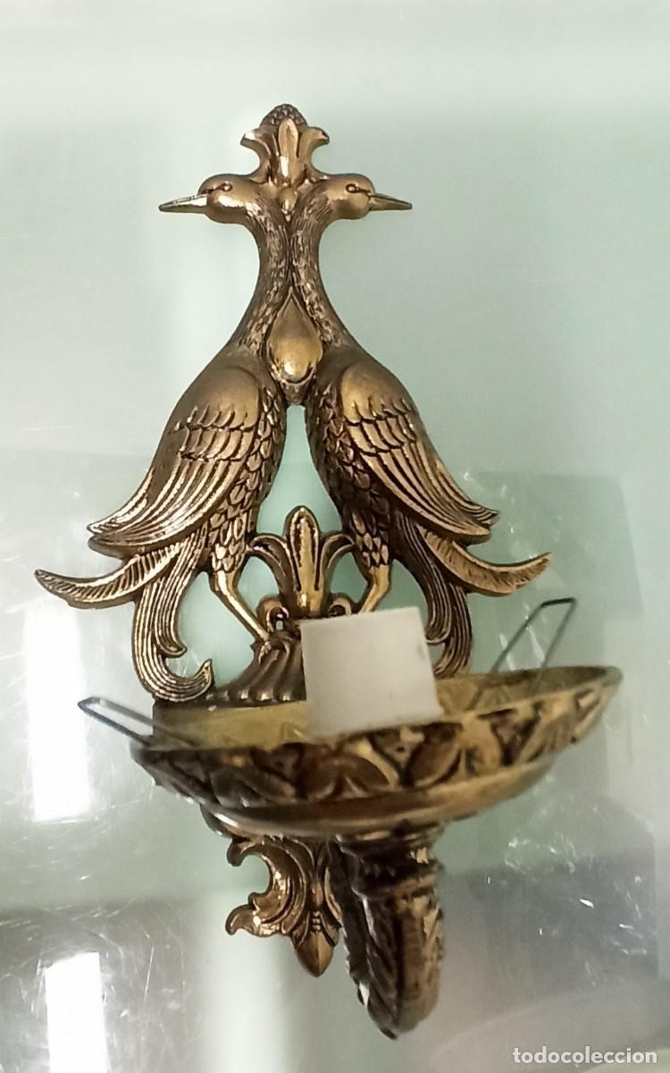 Antig&uuml;edades: Apliques bronce y cristal - Foto 5