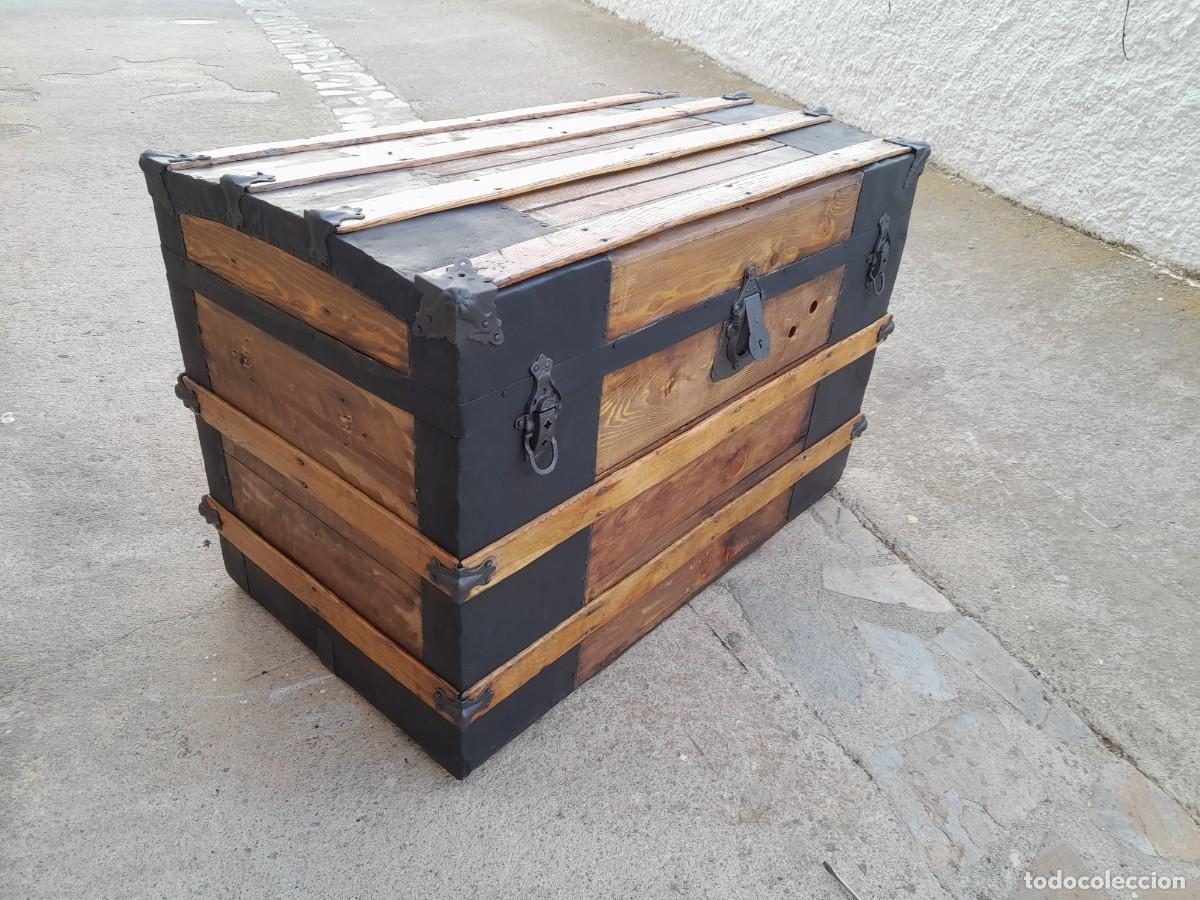 Antig&uuml;edades: Mueble baul arca de madera restaurado - Foto 2