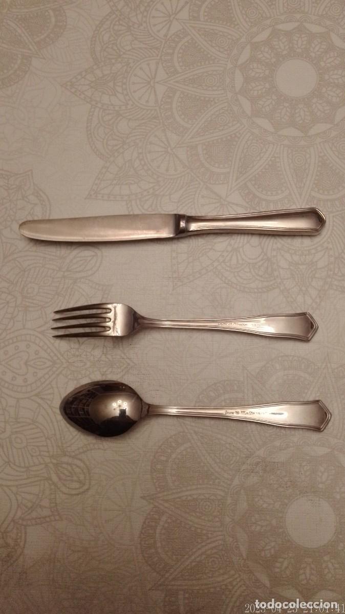 Antig&uuml;edades: Juego Chuchillo, Tenedor Cuchara - Foto 2
