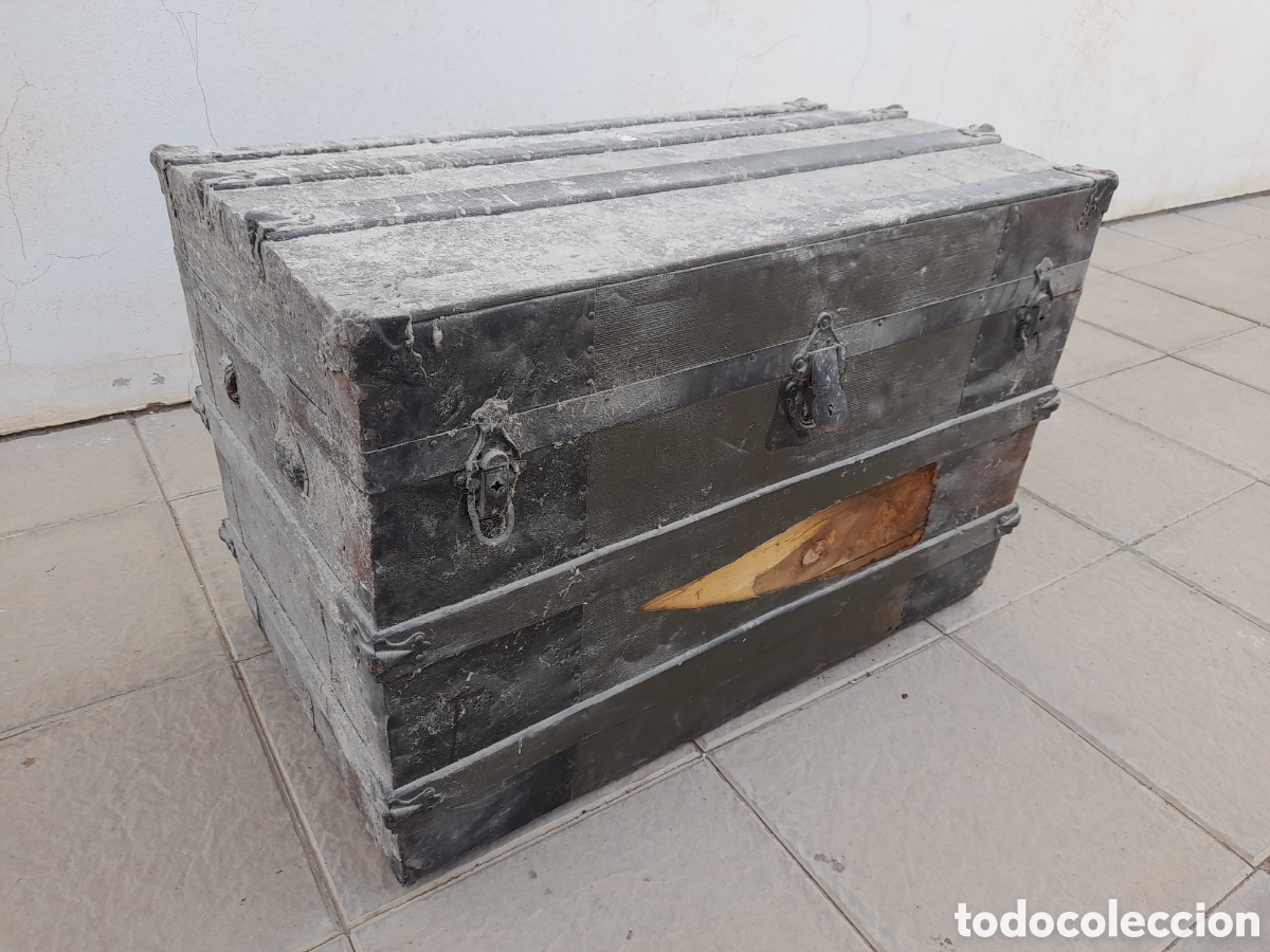 Antig&uuml;edades: Mueble baul arca de madera restaurado - Foto 10
