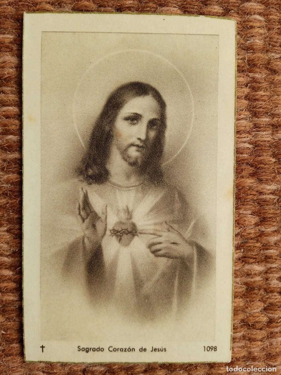 Antig&uuml;edades: SAGRADO CORAZON DE JESUS - ESTAMPITA - Foto 1