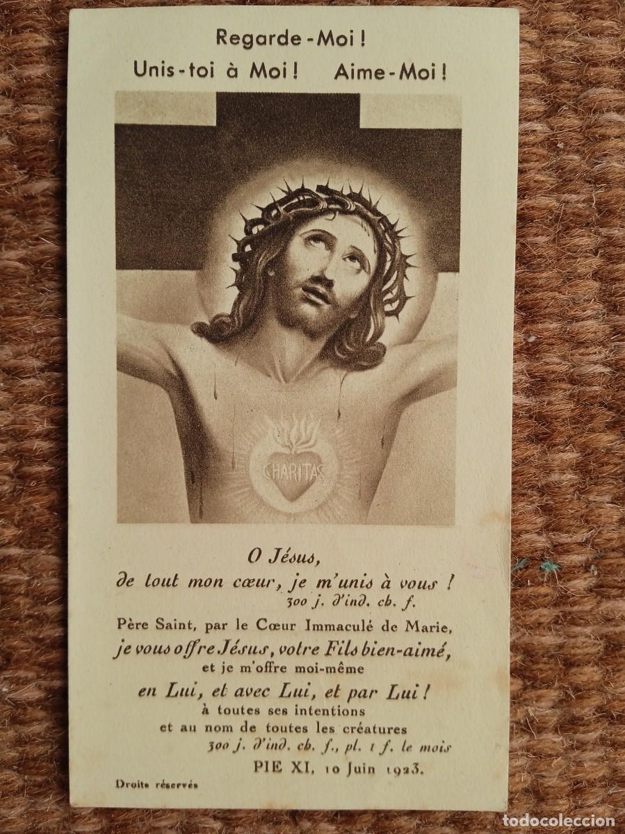 Antig&uuml;edades: SAGRADO CORAZON DE JESUS - ESTAMPITA - Foto 1