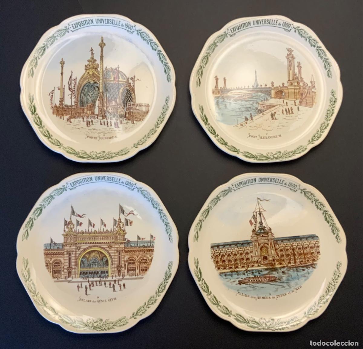 Antig&uuml;edades: EXPOSICI&Oacute;N UNIVERSAL PAR&Iacute;S 1900 PLATOS - Foto 1
