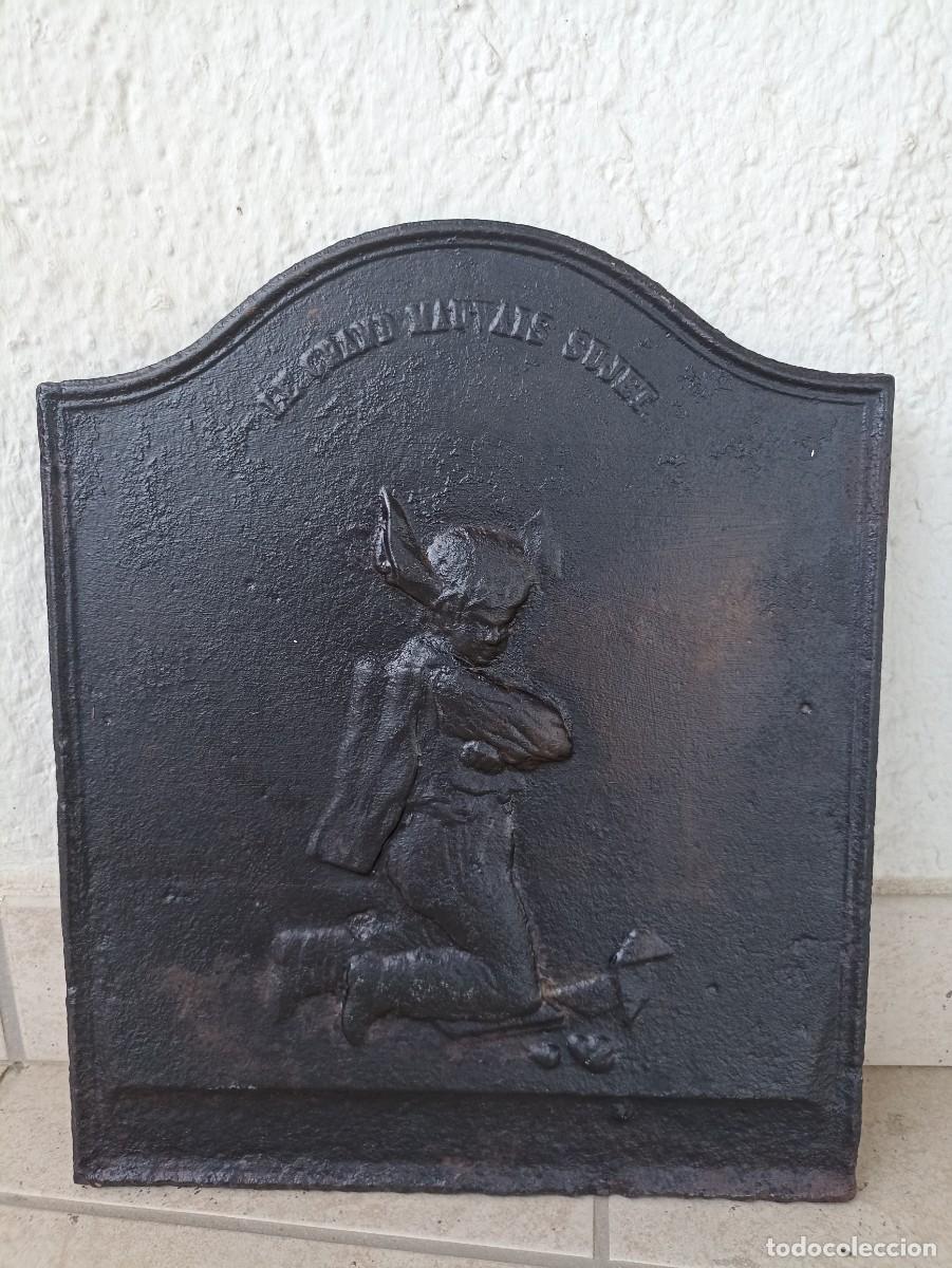 Antig&uuml;edades: PLACA ANTIGA DE CHIMENEA /ANTIQUE FIREPLACE PLATE - Foto 1