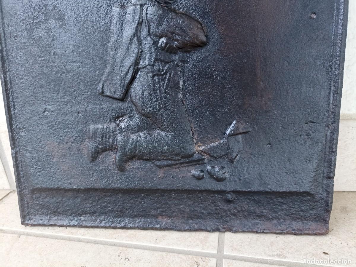 Antig&uuml;edades: PLACA ANTIGA DE CHIMENEA /ANTIQUE FIREPLACE PLATE - Foto 4