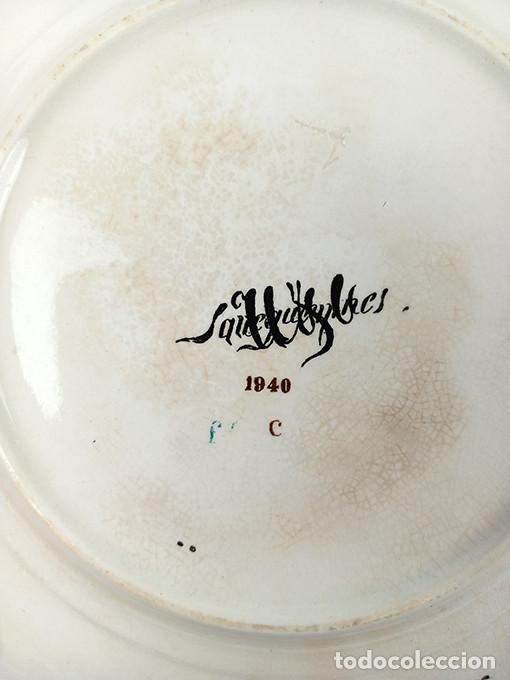 Antig&uuml;edades: Plato de 1940. Di&aacute;metro: 20 cm - Foto 2