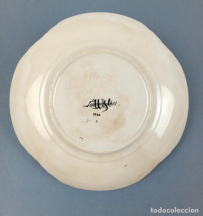 Antig&uuml;edades: Plato de 1940. Di&aacute;metro: 20 cm - Foto 3