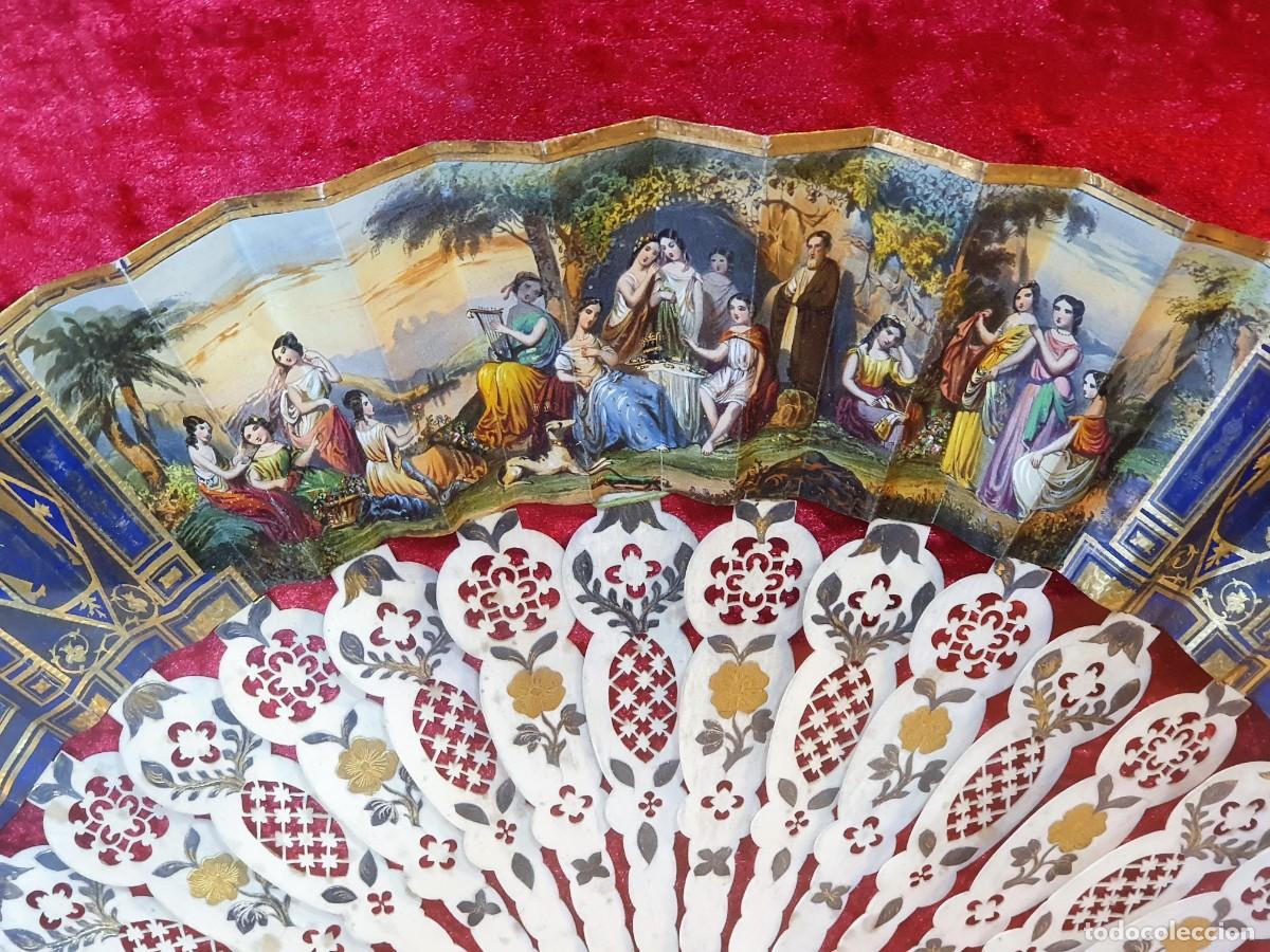 Antig&uuml;edades: ABANICO VARILLAJE MARFIL - Foto 4