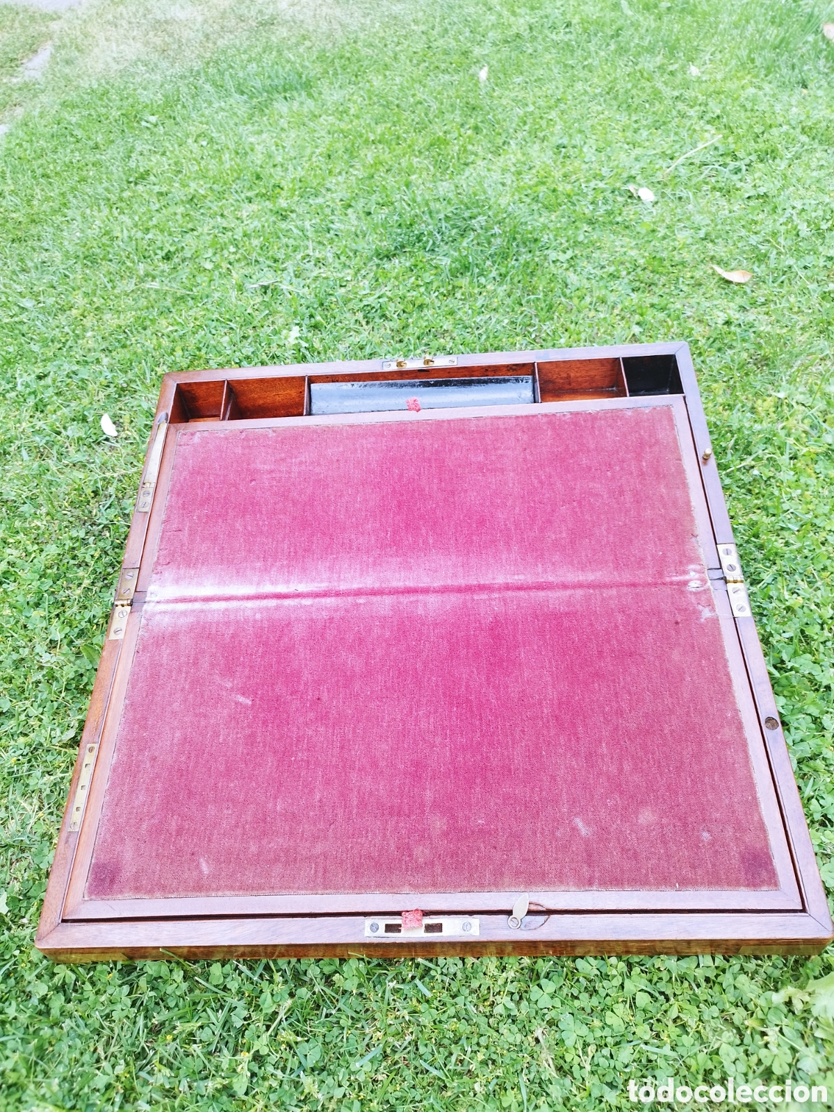 Antig&uuml;edades: Caja escritorio siglo XIX - Foto 6