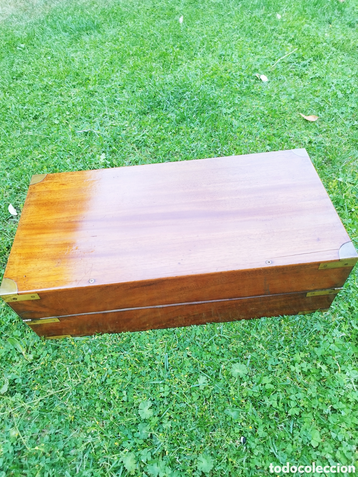 Antig&uuml;edades: Caja escritorio siglo XIX - Foto 9