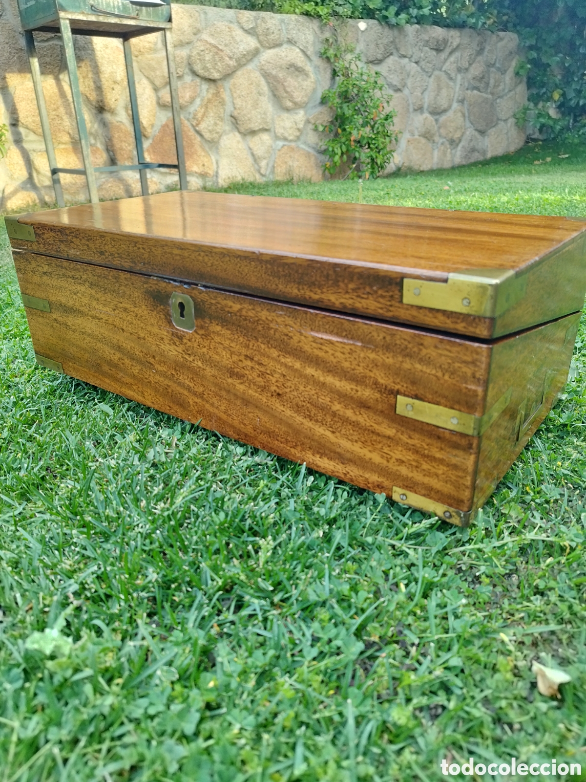 Antig&uuml;edades: Caja escritorio siglo XIX - Foto 10