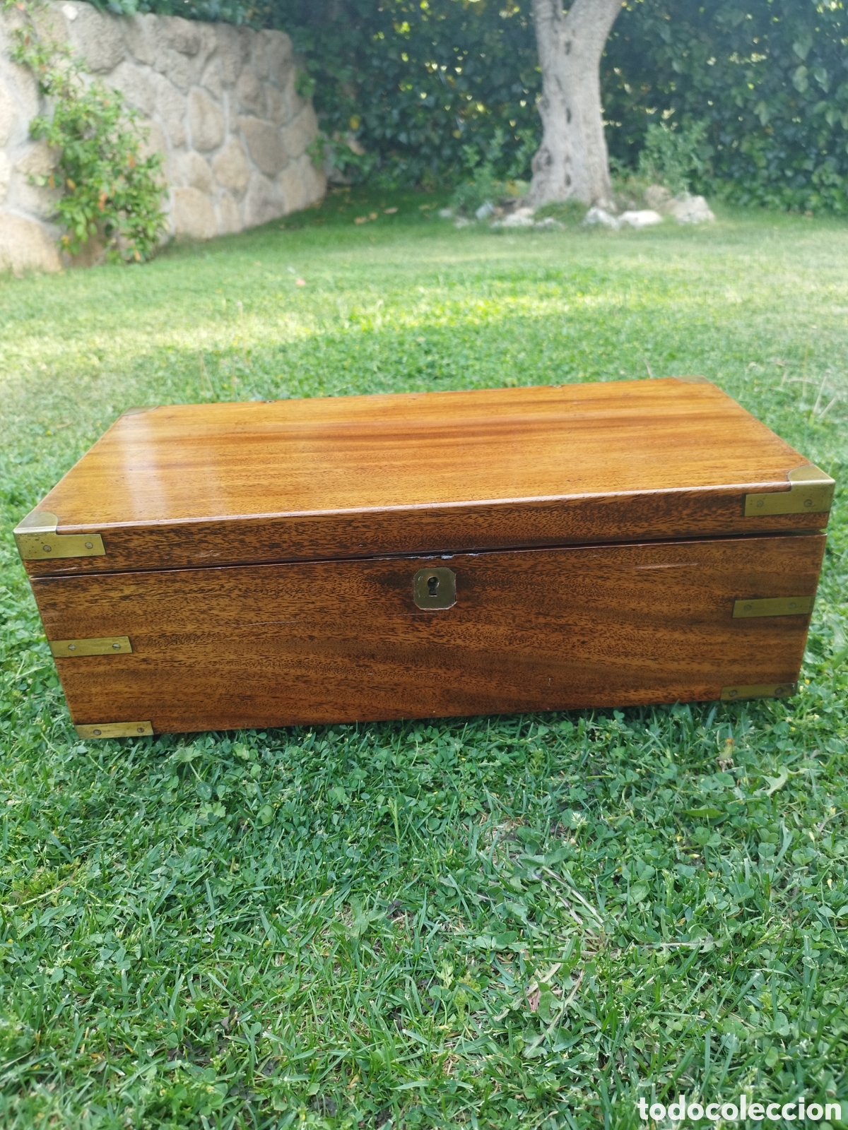 Antig&uuml;edades: Caja escritorio siglo XIX - Foto 11