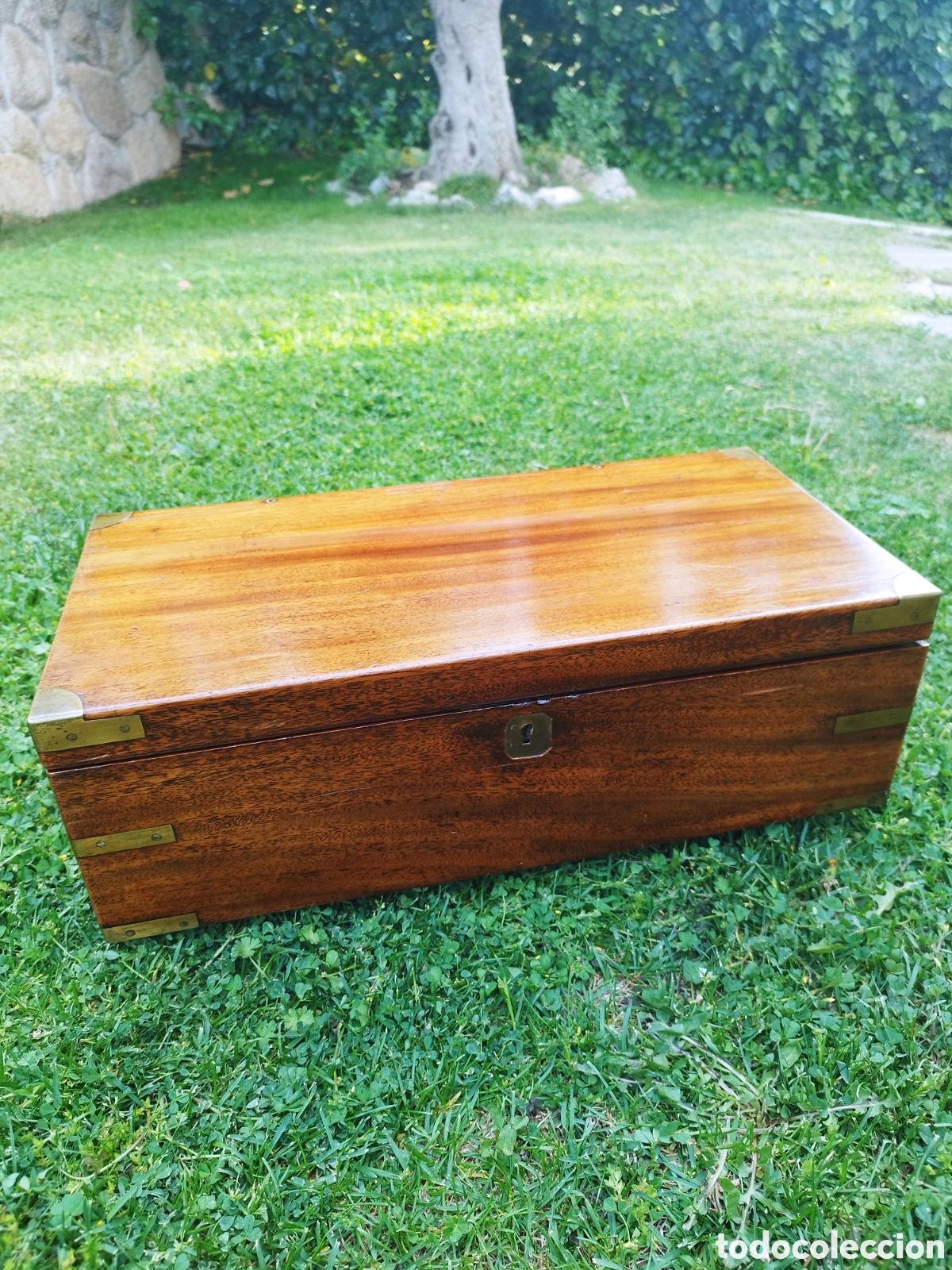 Antig&uuml;edades: Caja escritorio siglo XIX - Foto 12