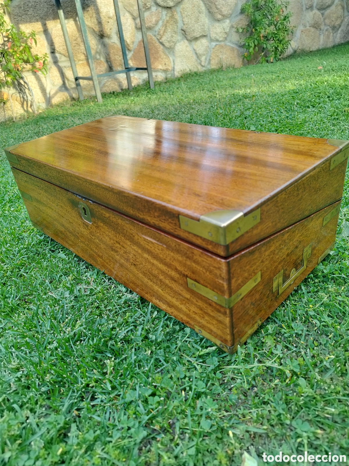 Antig&uuml;edades: Caja escritorio siglo XIX - Foto 1