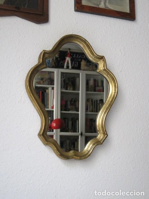 Antig&uuml;edades: BONITO ESPEJO DE MADERA - DORADO - Foto 2