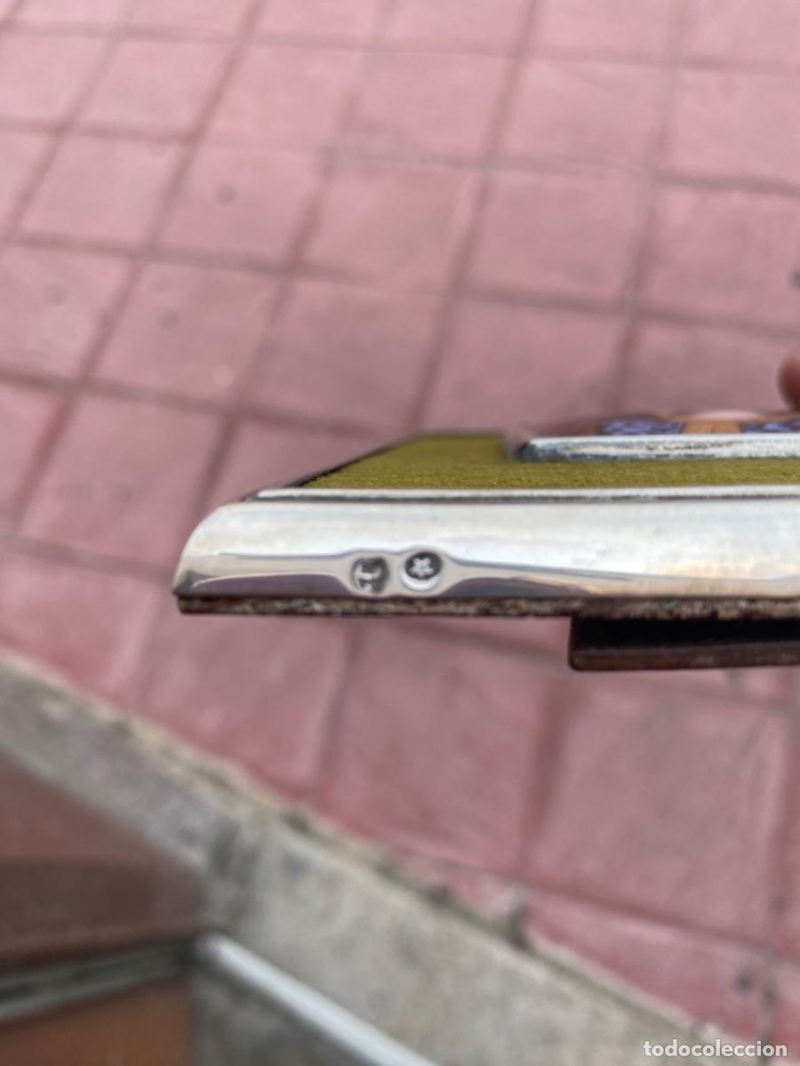 Antig&uuml;edades: Esmalte antiguo con marco de plata de ley - Foto 3